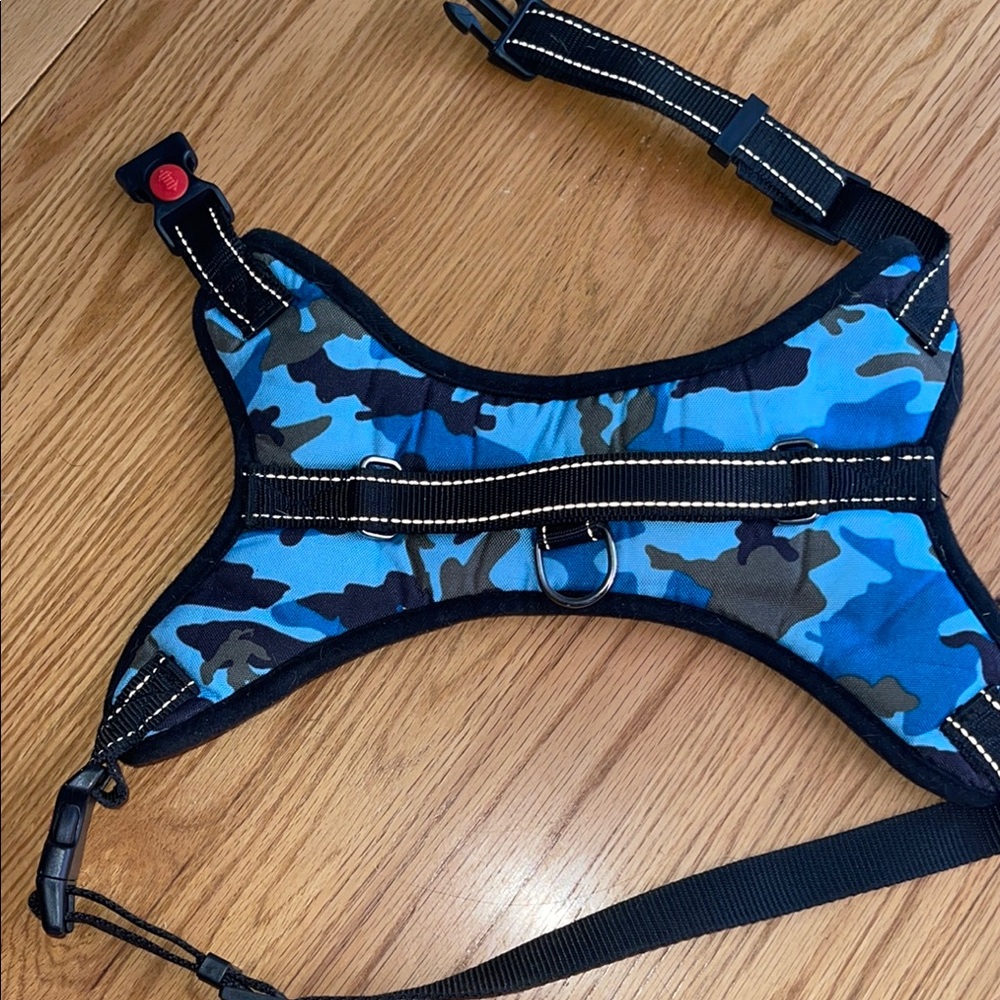 Dog Harness Blue Camouflage XL